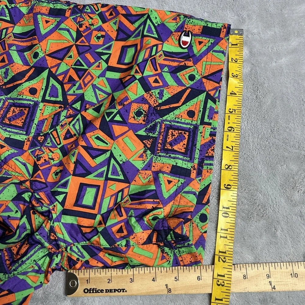 Champion MTV Limited Edition Retro Colorblock Surf Shorts Swim Trunk Size medium